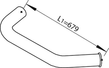 DINEX 64662 Exhaust Pipe